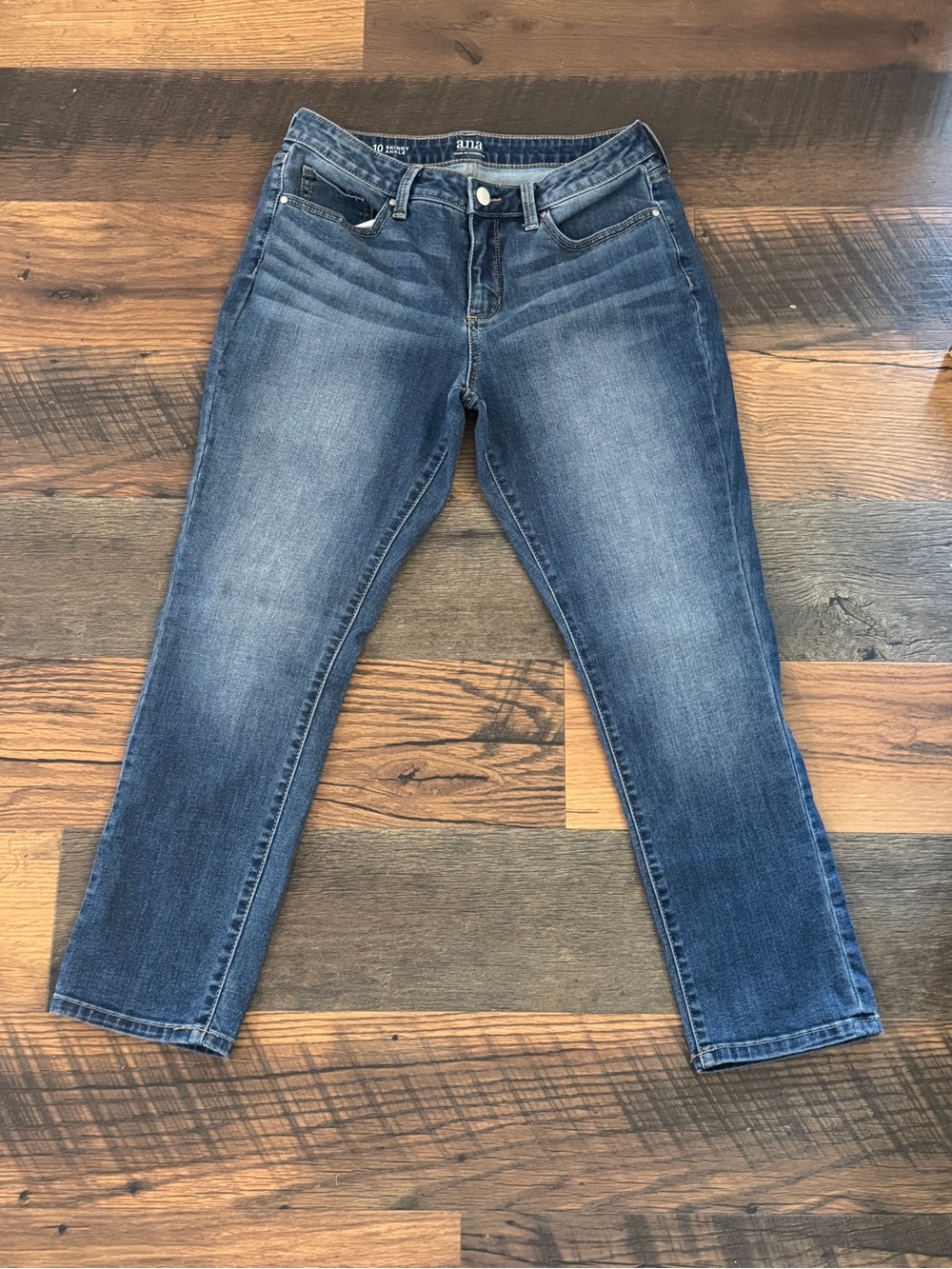 a.n.a Women's Dark Wash Ankle Slim Jeans